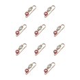 thumbnail image 2 of Minnieouse Broche de diamantes de imitación con perlas, alfiler de Metal de seguridad con cuentas grandes, accesorio de moda, pasador de pecho, Rosa 10piezas, 2 of 6