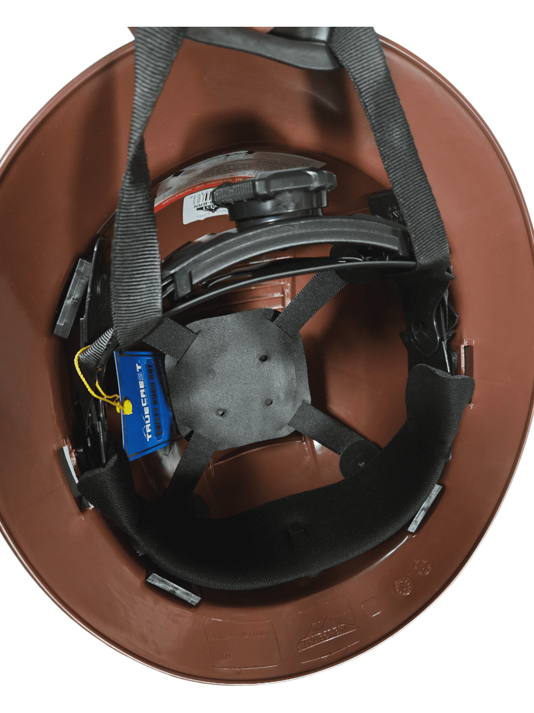 HDPE Brown Hydro Dipped Carbon Fiber Style Full Brim Hard Hat with Fas-trac Suspension