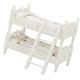 thumbnail image 1 of Doll House Furniture Mini Bunk Bed Model for Decor Beige Wood, 1 of 5