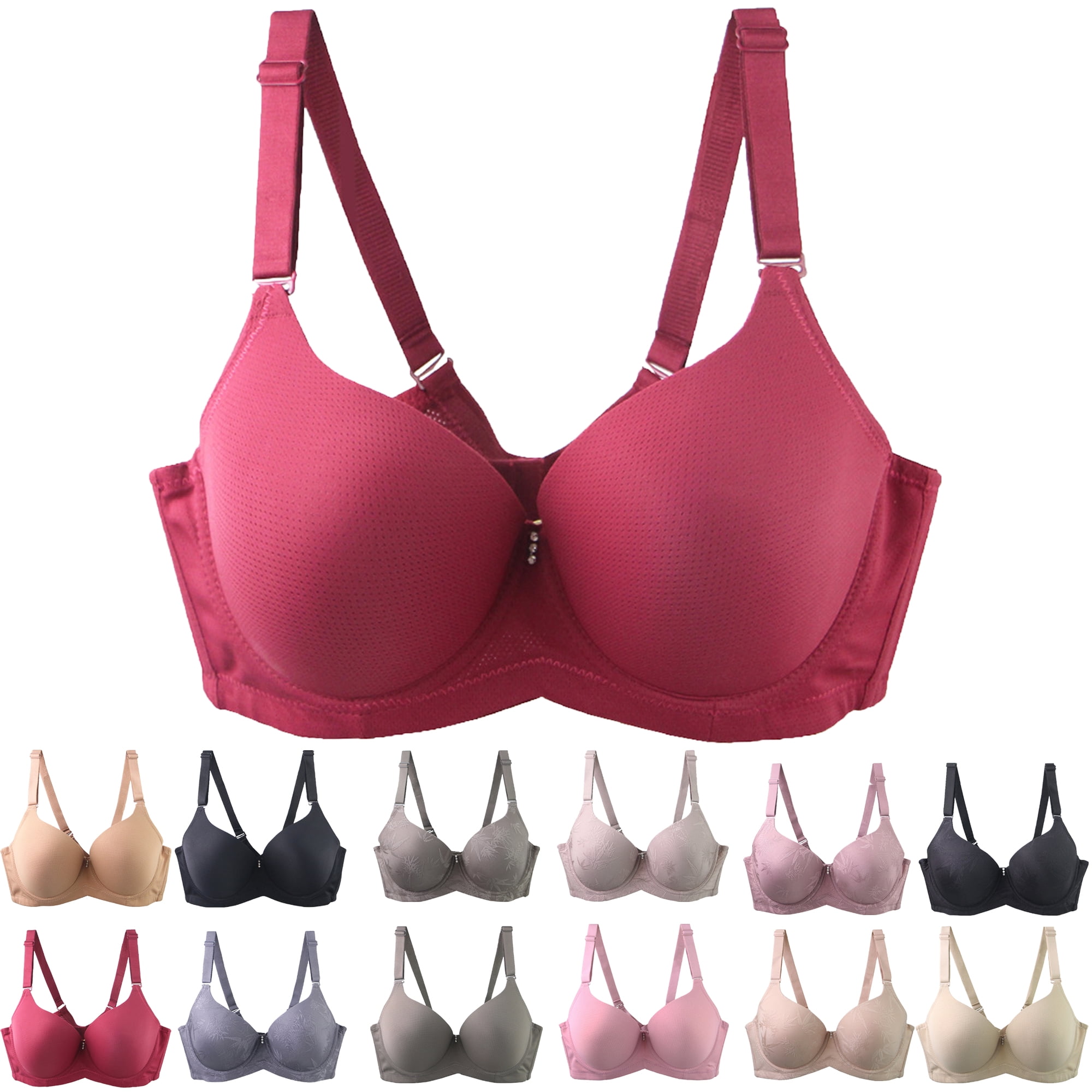 Zpanxa Bras for Women V-neck Adjustable Straps Underwire sex