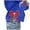Blue, variant on Merry Christmas Sweatshirt Women Side Bow Appliqué Crewneck Pullover Top Hem Slit Funny Long Sleeve Xmas Shirts 2026