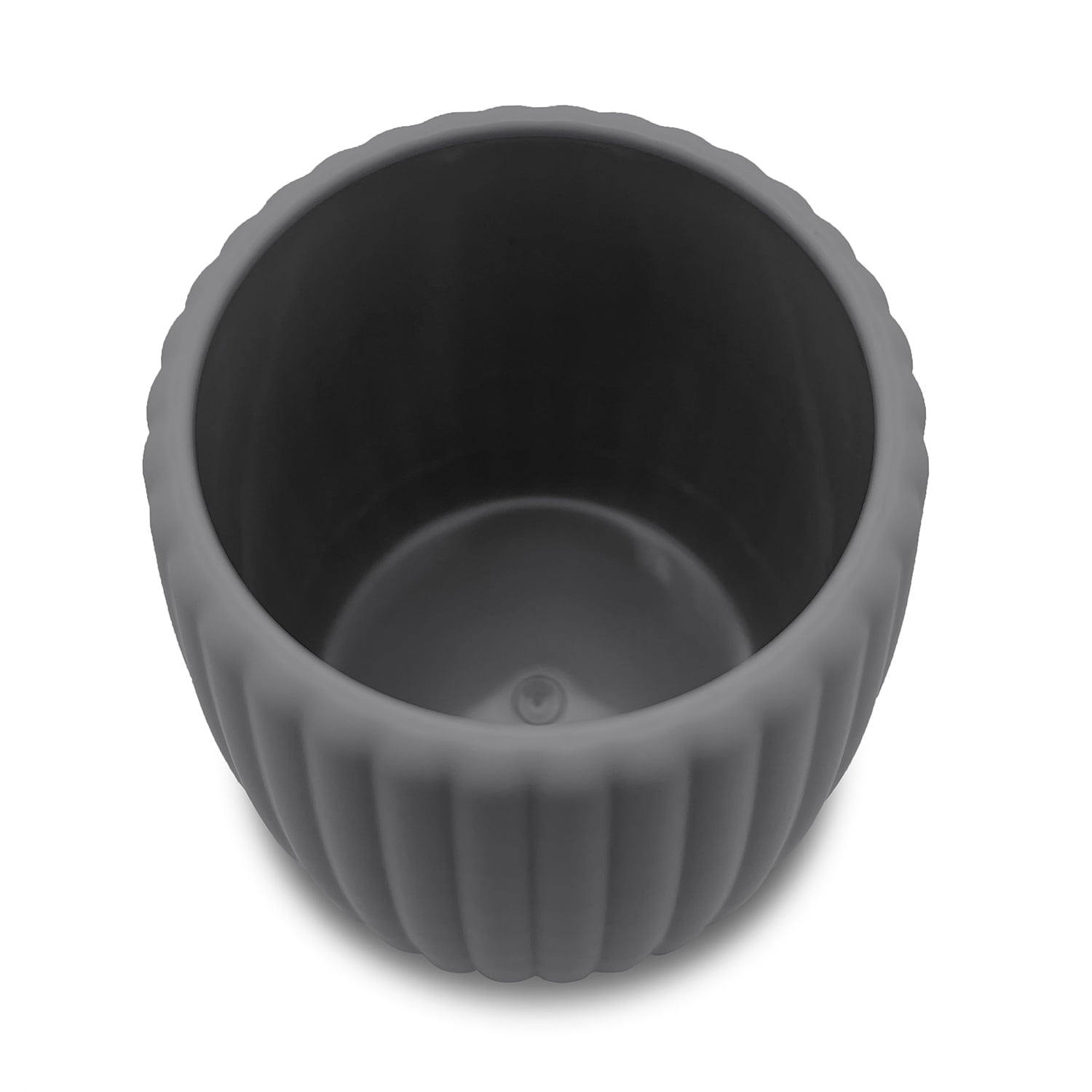 (3 pack) Mainstays Rubberized Plastic Ribbed Toothbrush Holder, Gray