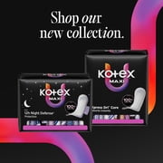 Kotex Overnight Maxi Pads, 39 Count