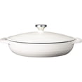 thumbnail image 2 of Lodge EC3CC13 Enamel 3Qt. Casserole, Oyster, 3 Quart, White, 2 of 7