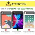 thumbnail image 2 of Allytech Case for Apple iPad Pro 12.9-Inch 2020 Model 4th Generation (NOT for 2018 Model), Compatible with Apple Pencil Cover with Auto Wake/Sleep Slim Stand Folio Full Protection, Gray, 2 of 8