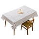 thumbnail image 1 of Mantel rectangular de 5 piezas, impermeable, de plástico a cuadros, resistente al aceite, para comedores y fiestas., 1 of 6