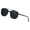 all black, variant on Metal Aviator Sunglasses for Men Women Polarized UV400 Classic Black Frame