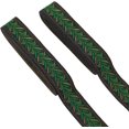 thumbnail image 1 of 2 cintas jacquard bohemias de 15 yardas (13,7 m) cada una, de 1 pulgada (2,5 cm) de ancho, color verde mar medio, estilo étnico, bordadas, de poliéster., 1 of 5