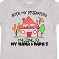 thumbnail image 4 of Inktastic Book my Reservation I'm Going To My Nana and Papa's- House Boys or Girls Toddler T-Shirt, 4 of 5