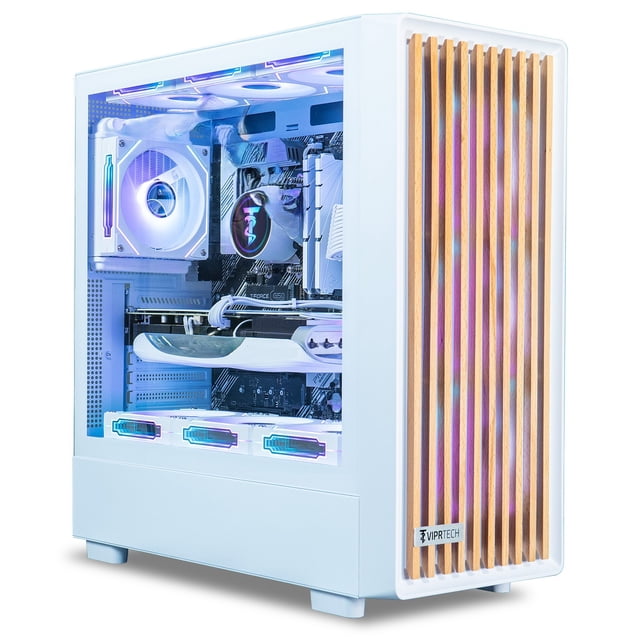 ViprTech Sentinel 1.0 Home and Office Desktop Computer- AMD Ryzen 7, Win-11, Timber Case, Personal PC