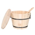 thumbnail image 1 of CIMAXIC Wooden Storage Bucket for Rice Made of Synthetic Material with Smooth Surface and Handle Assorted Color,7.09"X7.09"X5.91", 1 of 5