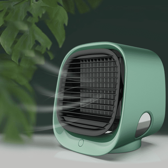 Newminicoolerhumidificationusbfanportabledesktopofficehomeairconditioningfangreen