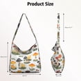 thumbnail image 4 of Mushroom Canvas Shoulder Bag Cross Body Shoulder Purse Bag Tote Crossbody Phone Bag for Women Men, 4 of 5
