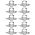 thumbnail image 1 of Oubit Eye Plate,10Pcs M5 4 Holes Stainless Steel Eye Plate Hardware Fittings Precision Engineered, 1 of 9