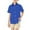 Blue, variant on Hiijoy Toddler Boys Button Down Shirt Solid Short Sleeve Casual Vacation Shirt, Sizes 3-13