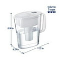 thumbnail image 2 of Brita® Small 5 Cup Water Filter Pitcher with 1 Standard Filter, BPA Free, Metro, White, 2 of 2