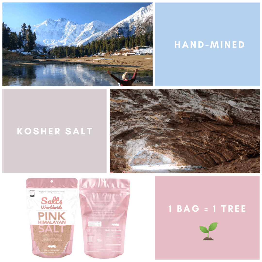Authentic Pink Himalayan Salt Imported From Pakistan | 1KG The Big Bag | Fine Grain Premium Kosher Salt | Healthy Alternative To Table Salt | Ancient Sea Salt | Himalayan Salt