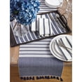 thumbnail image 4 of Saro Lifestyle Ribbed Tassel Table Runner, 4 of 5