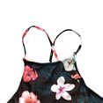 thumbnail image 4 of Diconna Female Bathing Suit, Floral Print U-Neck Tops+ High Waist Panties, 4 of 7