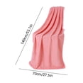 thumbnail image 3 of Bath Towel, Microfiber Bath Towel, Quick Dry Absorbent Shower Towel, Soft Lightweight Towel for Bathroom Travel Swimming, Large Plush Bath Sheet, Pink, AKLJWH, 3 of 6