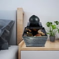 thumbnail image 3 of NUAHRHY Tabletop Fountain Meditation Water Fountain with Light Creative Reusable Small Waterfall Fountain Desktop Decorations, 3 of 8