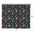 thumbnail image 5 of Pioneer Flower Floral Print Pattern Shower Curtain 84"x72", Bathroom Decorative Shower Curtain Set with 12 Hooks, Waterproof Washable, 5 of 6