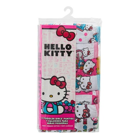 Hello Kitty Toddler Girls Underwear Panties, 7-Pack