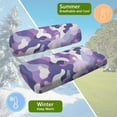 thumbnail image 6 of Psesaysky Purple Camo Print Golf Cart Seat Cover Breathable Mesh Bench Seat Cover Universal Fit for Club Car Golf Cart Decorations All Seasons No Stapler Required, 6 of 8