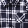 thumbnail image 4 of LEEYNEER Kids Little Boys Girls Baby Red Plaid Flannel Shirt Jacket Long Sleeve Button Down Plaid Flannel Shacket Coat for Girl Boy, 4 of 4