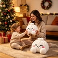 thumbnail image 6 of Christmas Dumpling Plush, Cute Stuffed Bun Toy With Bamboo Steamer Basket, Kawaii Holiday Gift, White Steamed Bun, 5.9 In, 6 of 6