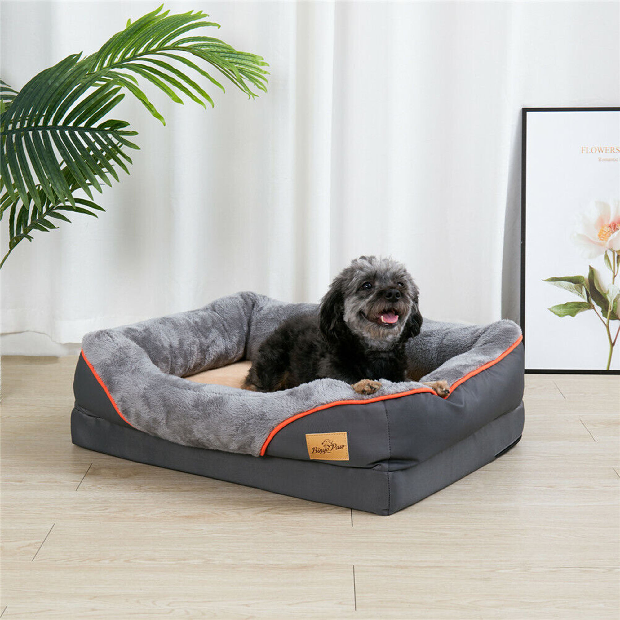 YouLoveIt Dog Beds for Large Dogs, Dog Sofa Bed Foam Sofa Soft Calming Sleeping Puppy Bed