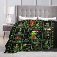 thumbnail image 3 of Manta de Grinch, manta navideña, divertida manta verde, temática navideña, decoración del hogar, mantas mullidas, cálidas y acogedoras para sofá, ropa de cama y regalo, 3 of 8