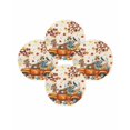 thumbnail image 7 of 13 Inch Round Placemats Set of 4, Thanksgiving Non Slip Heat Insulation PP Table Mats, Fall Scarecrows Maple Leaf Truck Beige Washable Place Mats for Kitchen Dining Party Table Decor, 7 of 7