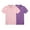 Pink/Purple(PACK C), variant on Bienzoe Girl's Breathable Short Sleeve Polo 2pcs PACKB 10/12,Blue,Gray
