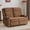 2 Seater Brown, variant on Chenille Reclining Couch, Manual Reclining Loveseat with Cup Holders, Wide Seat, Spill-Resistant Fabric, Easy Assembly, for Living Room/Apartment/RV Recliner Sofa