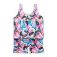 thumbnail image 2 of Girls Floatation Swimsuit Buoyancy Float Suit One Piece Floating Swimwear Sleeveless Cute Print Bathing Suit Pink 12-18 Months, 2 of 5