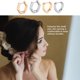 thumbnail image 4 of Minnieouse Pendientes de Clip de 2 uds, decoración sencilla para vestido, adultos, mujeres, hombres, pendientes geométricos para adultos, Type1 NO1, 4 of 6