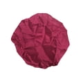 thumbnail image 5 of Unique Bargains 1 Pc Women Flowered Shower Cap for Bathroom Hotel Black Satin, Milk Silk, 5 of 5