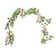 thumbnail image 4 of Guirnalda floral artificial de enredaderas, guirnalda de flores de seda para decoración navideña. Rosa, 4 of 9