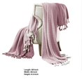 thumbnail image 2 of Montgeron Herringbone Cotton Throw The Urban Port, Set of 2, Pink and White, 2 of 2