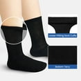 thumbnail image 3 of ELUTONG Mens Diabetic Socks 6 Pairs Extra Wide Loose Socks for Swollen Feet US 5-11, 3 of 5