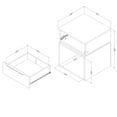 thumbnail image 4 of South Shore Furniture Hourra Nightstand, Soft Elm and White, 4 of 11