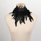 thumbnail image 5 of Collar envolvente de plumas artificiales a la moda, pañuelo para lazo, gargantilla, encogimiento de hombros para fiesta de graduación, disfraz de jinwen Envoltura de cuello gótico, 5 of 8