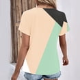 thumbnail image 6 of Otvok Women's V-Neck T-Shirt Printed Button-Up Summer Casual Short Sleeve Tops, 6 of 6