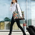 thumbnail image 5 of FORMRS Canvas Laptop Tote Bag for Women with 15.6" Computer Compartments Shoulder Handbag, Vibrant Floral, 5 of 7