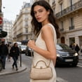 thumbnail image 4 of Bolso de mano de noche para mujer | Bolso con pedrería brillante y correa de cadena | Bolso de mano con cierre metálico para eventos formales, bodas, graduaciones y fiestas, 4 of 6