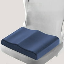 Yokan Memory Foam Office Chair Cushion, Ergonomic Sitting Cushion for Buttock Pain Relief, Non-Slip Bottom, Comfortable for Dormitory, Classroom, Home & Office Chairs, Navy/Green/Blue