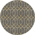 thumbnail image 5 of Marilyn Monroe Glam Collection Area Rug - Trellis (5' 3" Round Gray Gold/Gold), 5 of 6