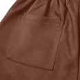 thumbnail image 4 of Vhkiploz Drawstring Wide Leg Trousers for Men's Sporty Workout Athletic Joggers Solid Color Daily Pants with Side Pockets, 4 of 7