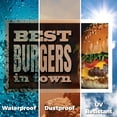 thumbnail image 6 of The Best Burgers In Town Yard Sign 5 Pack of 12 Inch x 16 Inch Double Sided Weatherproof Heavy-Duty Plastic with Stake | Restaurant Specials, Freshly Made, Delicious Meals | Made in USA, 6 of 7
